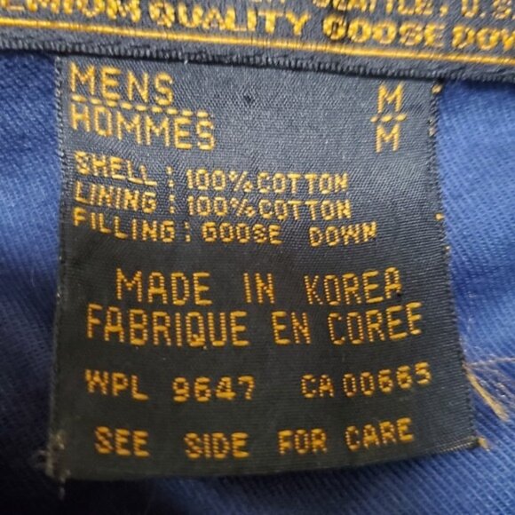 80s 90s Mint Vintage Eddie Bauer Barn Coat Down Fill Cotton Canvas M - Picture 10 of 13